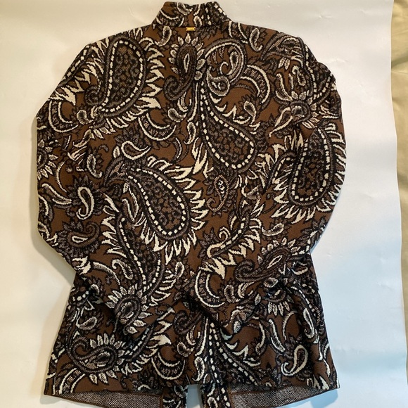 St.John Fall 2009 Zip-up Cardigan- Paisley Design- Size Small - Picture 10 of 11